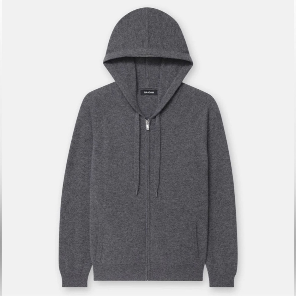 NWT Naadam cashmere zip hoodie Sz S